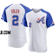 Jorge Soler Men's Atlanta Braves White Authentic 2023 City Connect Jersey