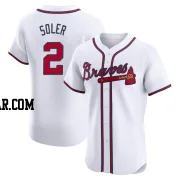 Jorge Soler Men's Atlanta Braves White Elite Home Jersey