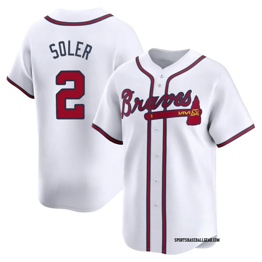 Jorge Soler Men's Atlanta Braves White Limited Home Jersey