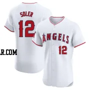 Jorge Soler Men's Los Angeles Angels White Elite Home Jersey