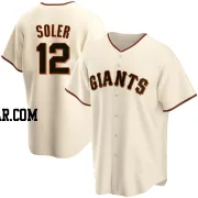 Jorge Soler Men's San Francisco Giants Cream Replica Home Jersey