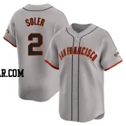 Jorge Soler Men's San Francisco Giants Gray Limited Away Jersey