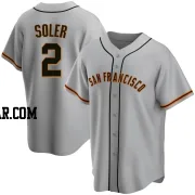 Jorge Soler Men's San Francisco Giants Gray Replica Road Jersey