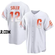 Jorge Soler Men's San Francisco Giants White Replica 2021 City Connect Jersey