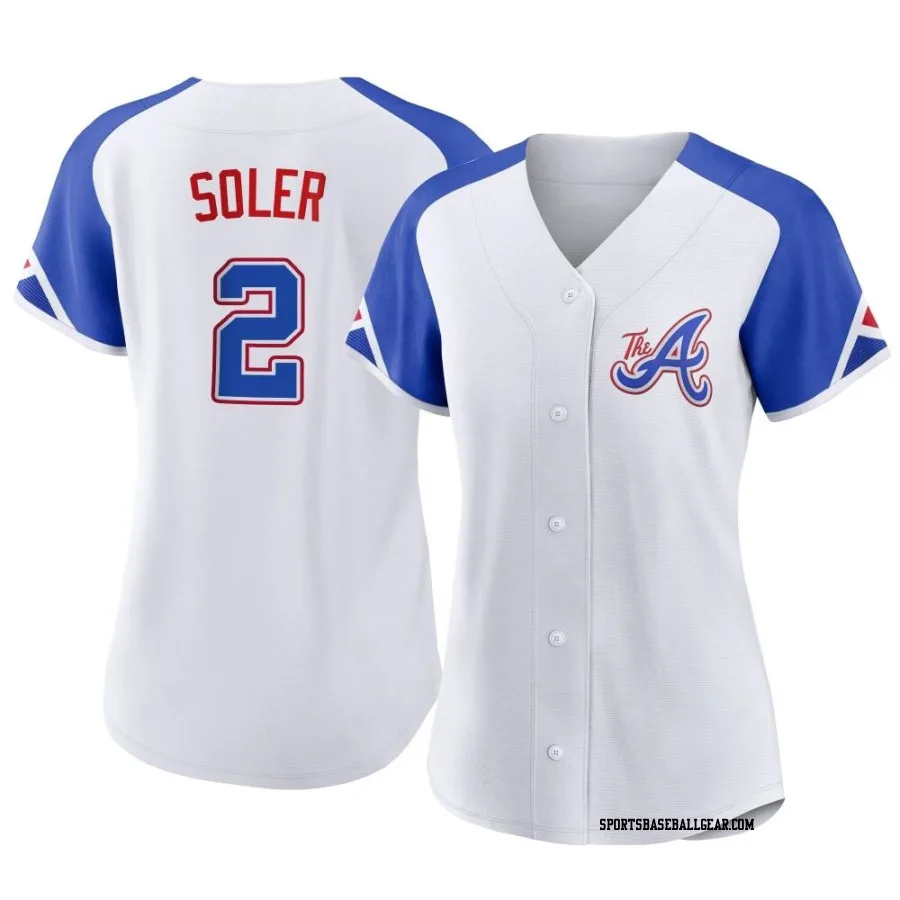 Jorge Soler Women's Atlanta Braves White Authentic 2023 City Connect Jersey