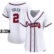 Jorge Soler Women's Atlanta Braves White Limited Home Jersey