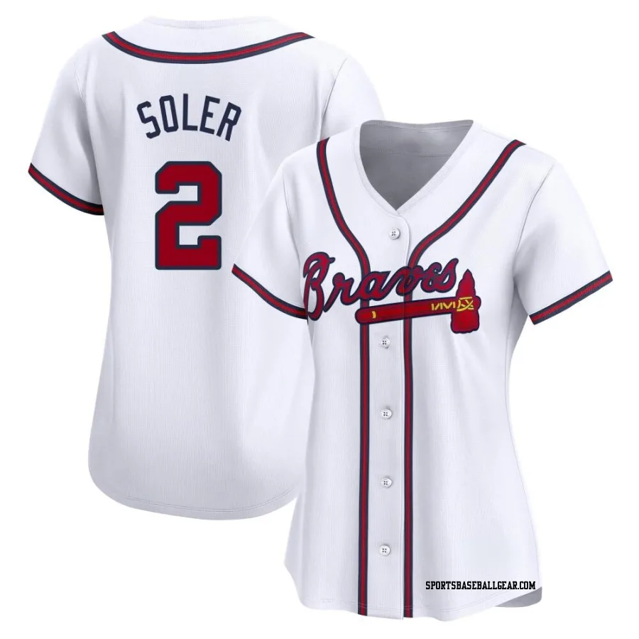 Jorge Soler Women's Atlanta Braves White Limited Home Jersey