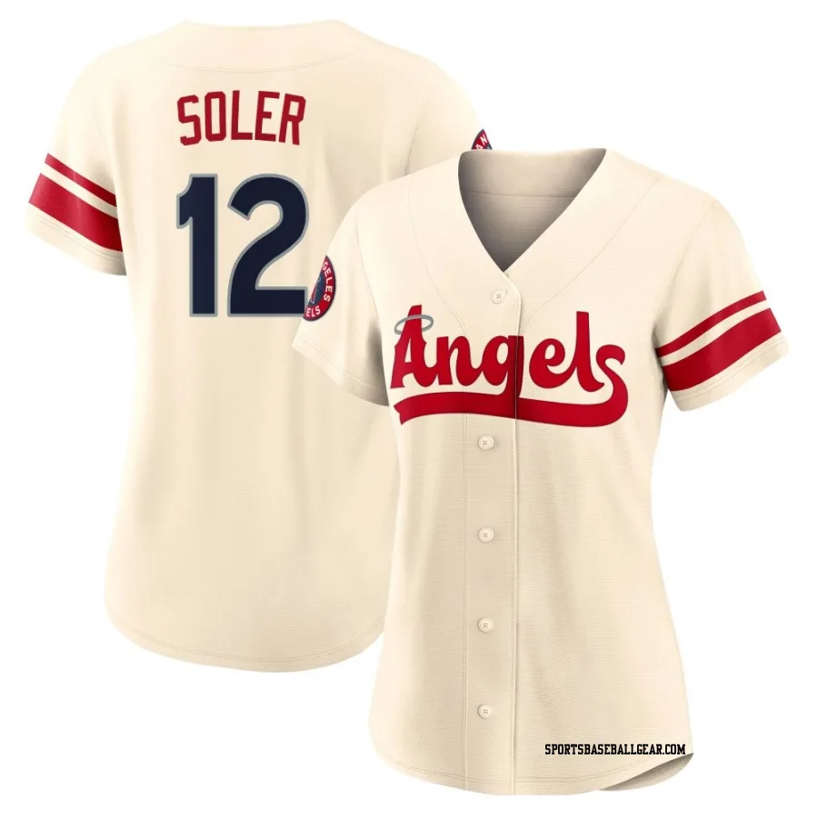 Jorge Soler Women's Los Angeles Angels Cream Authentic 2022 City Connect Jersey