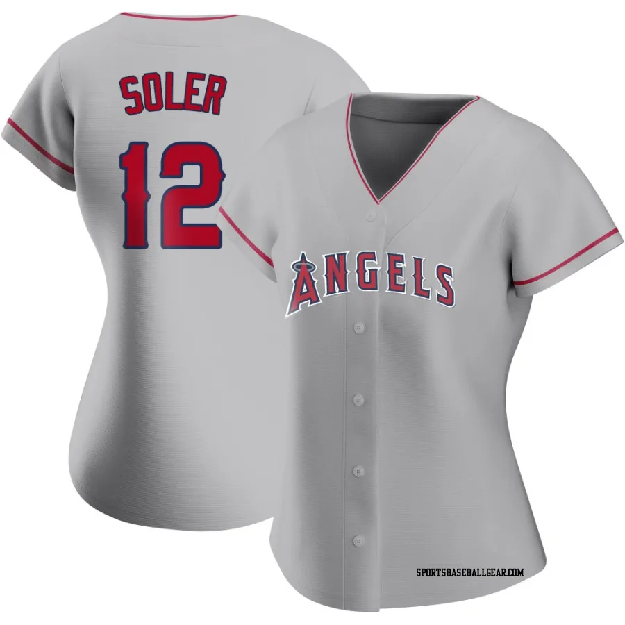 Jorge Soler Women's Los Angeles Angels Replica Silver Road Jersey