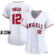 Jorge Soler Women's Los Angeles Angels White Limited Home Jersey