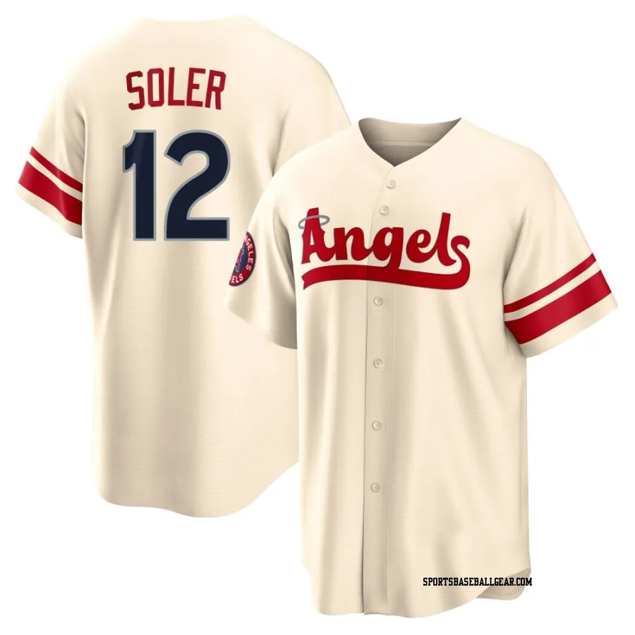 Jorge Soler Youth Los Angeles Angels Cream Replica 2022 City Connect Jersey