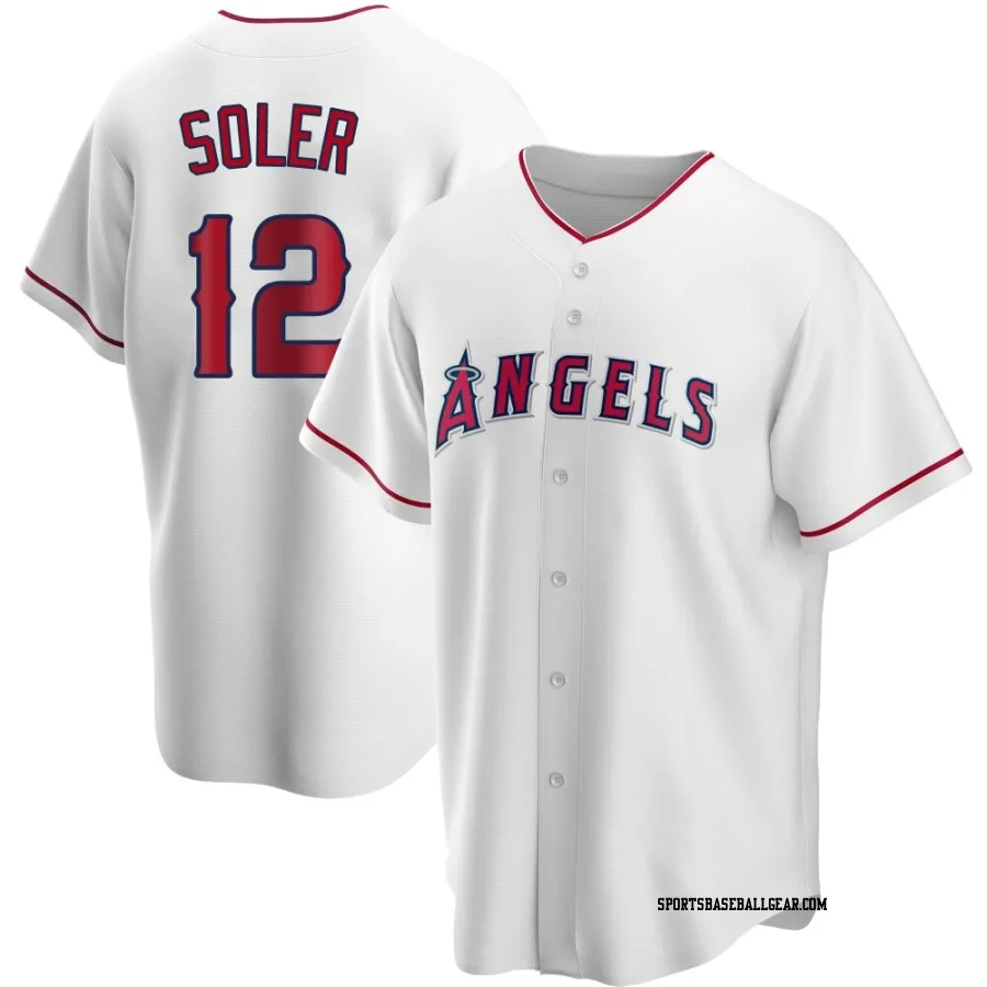 Jorge Soler Youth Los Angeles Angels White Replica Home Jersey