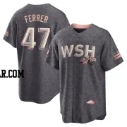 Jose A. Ferrer Men's Washington Nationals Gray Replica 2022 City Connect Jersey