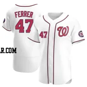 Jose A. Ferrer Men's Washington Nationals White Authentic Home Jersey