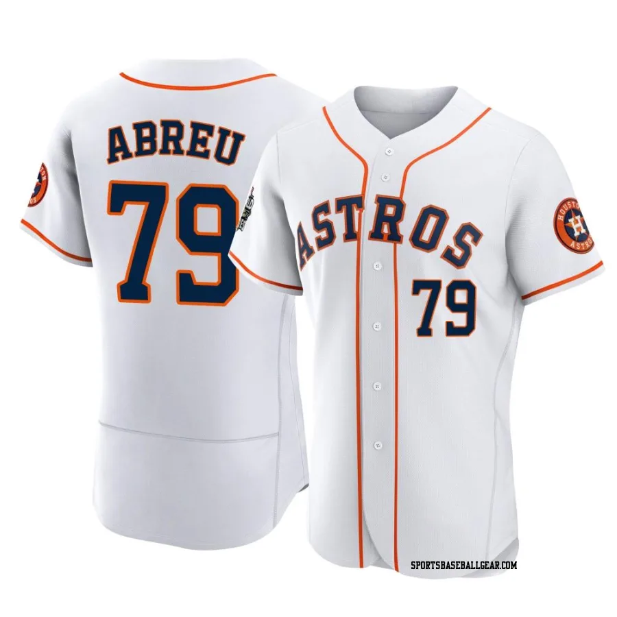 Jose Abreu Men's Houston Astros White Authentic 2022 World Series Home Jersey