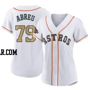 Jose Abreu Women's Houston Astros Gold Authentic White 2023 Collection Jersey