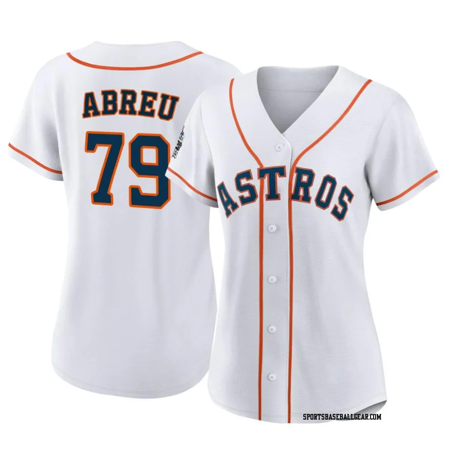 Jose Abreu Women's Houston Astros White Authentic 2022 World Series Home Jersey