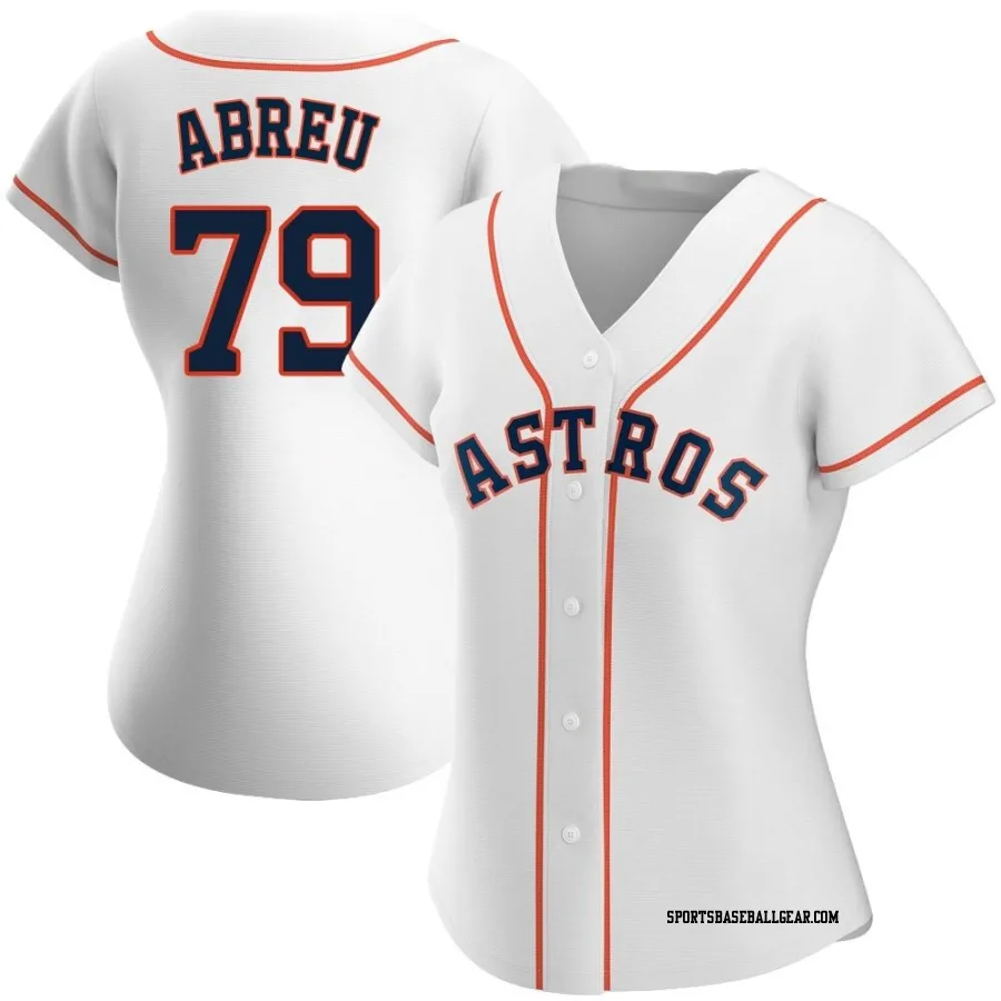 Jose Abreu Women's Houston Astros White Authentic Home Jersey