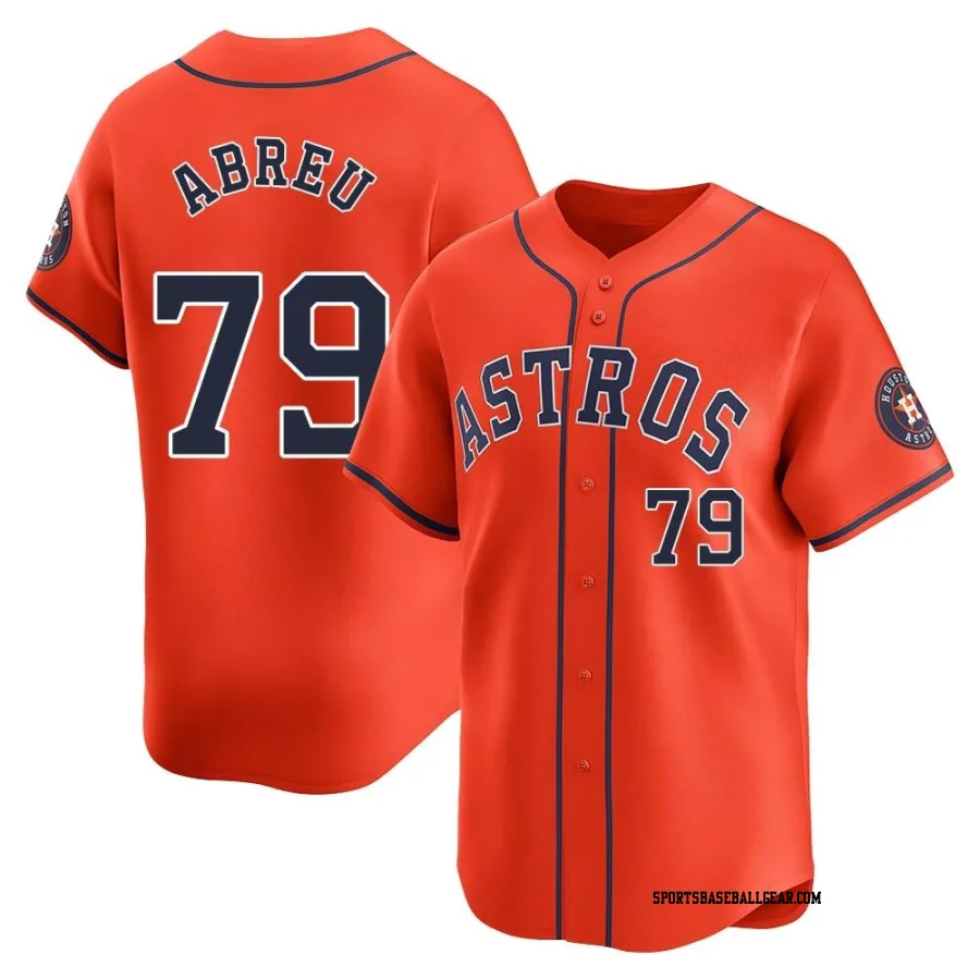 Jose Abreu Youth Houston Astros Orange Limited Alternate Jersey