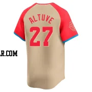 Jose Altuve Men's Houston Astros Cream Limited American League 2024 All-Star Game Jersey