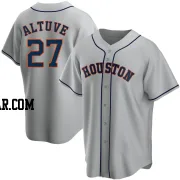 Jose Altuve Men's Houston Astros Gray Replica Road Jersey