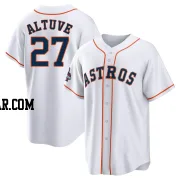 Jose Altuve Men's Houston Astros White Replica 2022 World Series Champions Home Jersey