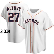 Jose Altuve Men's Houston Astros White Replica Home Jersey