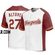 Jose Altuve Men's Venezuela Baseball White Replica 2023 World Baseball Classic Jersey