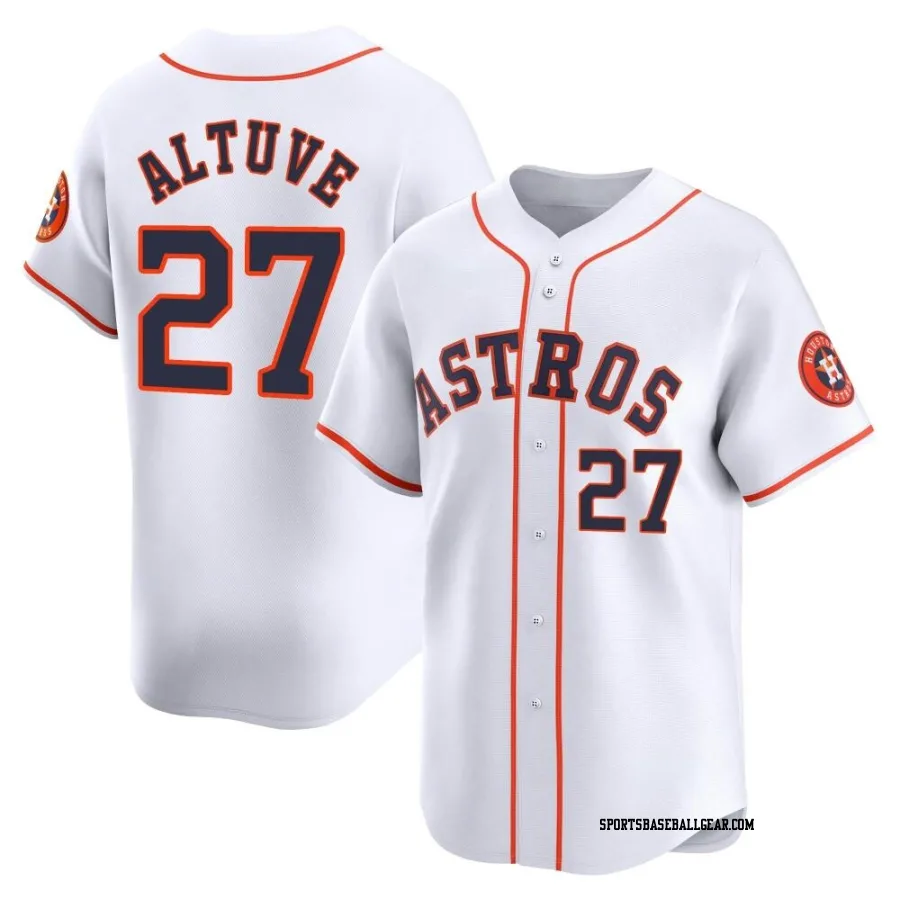 Jose Altuve Youth Houston Astros White Limited Home Jersey