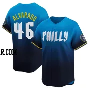 Jose Alvarado Men's Philadelphia Phillies Blue Limited 2024 City Connect Jersey