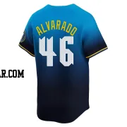 Jose Alvarado Men's Philadelphia Phillies Blue Limited 2024 City Connect Jersey