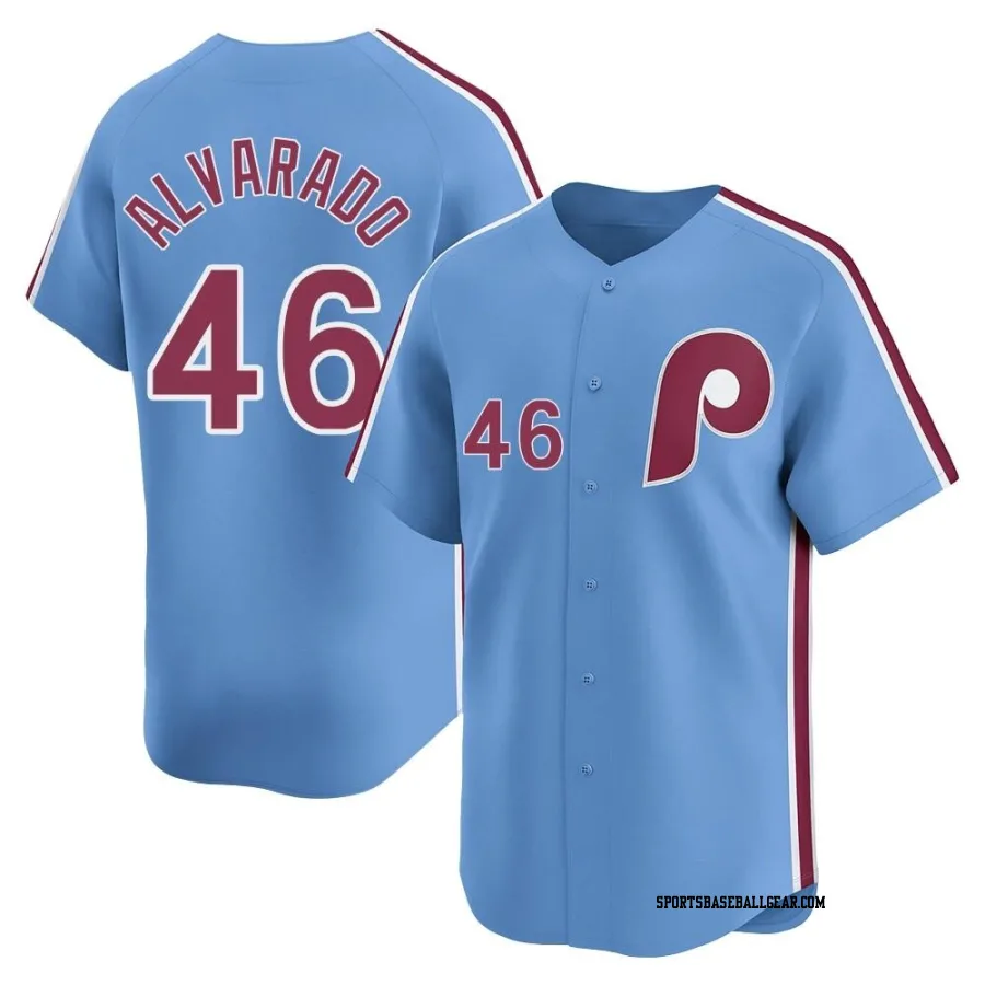 Jose Alvarado Men's Philadelphia Phillies Light Blue Limited Alternate Jersey