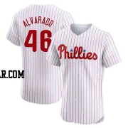 Jose Alvarado Men's Philadelphia Phillies White Elite Home Jersey