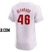 Jose Alvarado Men's Philadelphia Phillies White Elite Home Jersey