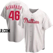 Jose Alvarado Youth Philadelphia Phillies White Replica Home Jersey