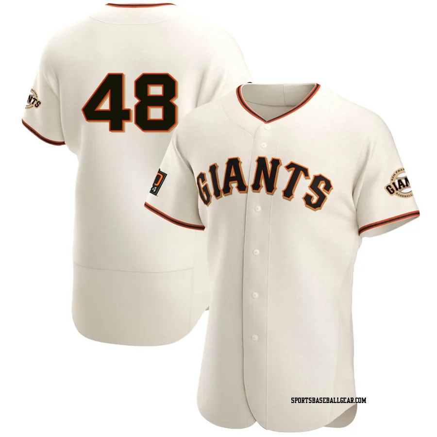 Jose Alvarez Men's San Francisco Giants Cream Authentic Home Jersey