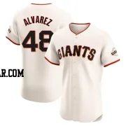 Jose Alvarez Men's San Francisco Giants Cream Elite Home Jersey