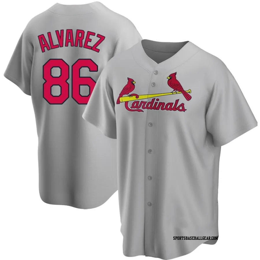 Jose Alvarez Youth St. Louis Cardinals Gray Replica Road Jersey