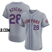 Jose Azocar Men's New York Mets Gray Elite Road Jersey