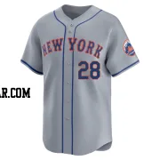 Jose Azocar Men's New York Mets Gray Limited Away Jersey