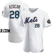 Jose Azocar Men's New York Mets White Authentic Home Jersey