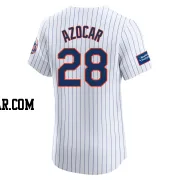 Jose Azocar Men's New York Mets White Elite Home Patch Jersey