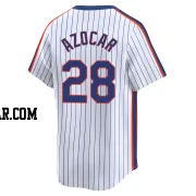 Jose Azocar Men's New York Mets White Limited Cooperstown Collection Jersey