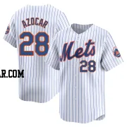 Jose Azocar Men's New York Mets White Limited Home Jersey