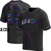 Jose Azocar Men's San Diego Padres Black Holographic Replica Alternate Jersey