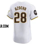 Jose Azocar Men's San Diego Padres White Elite Home Patch Jersey