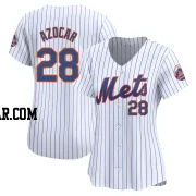 Jose Azocar Women's New York Mets White Limited Home Jersey