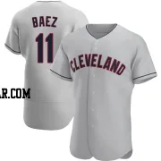 Jose Baez Men's Cleveland Guardians Gray Authentic Road Jersey