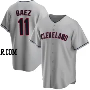 Jose Baez Men's Cleveland Guardians Gray Replica Road Jersey