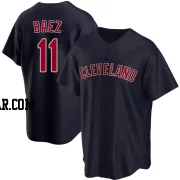 Jose Baez Men's Cleveland Guardians Navy Replica Alternate Jersey